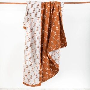 Saranoni luxury muslin copper Juliet blanket